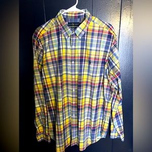 Ralph Lauren Plaid Classic Fit Button Down XL